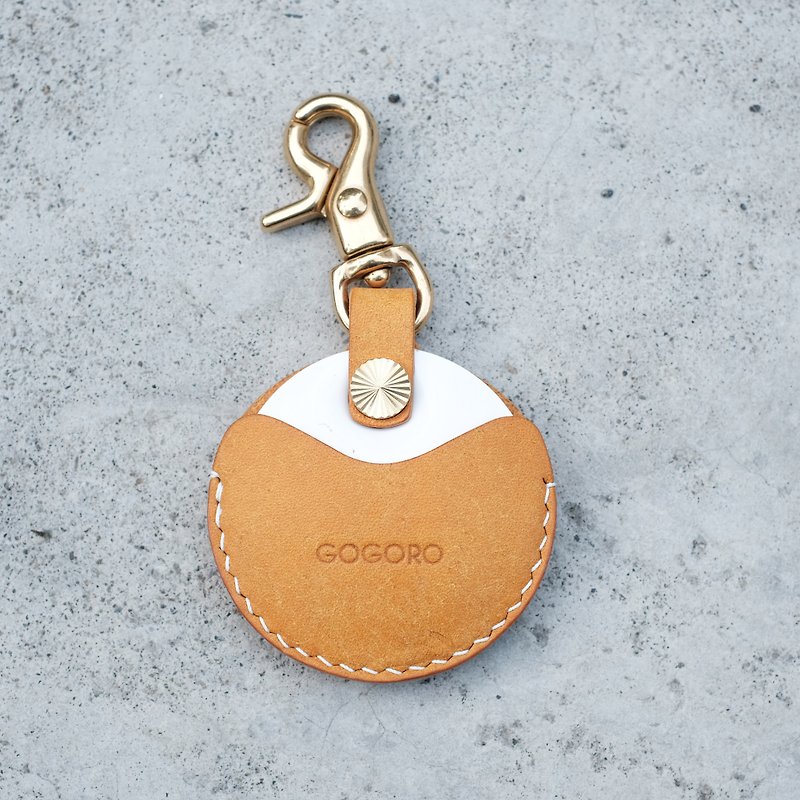 gogoro/gogoro2 鑰匙專用皮套 Key holder / Pueblo磨砂系列 黃色 - 鑰匙圈/鎖匙扣 - 真皮 多色