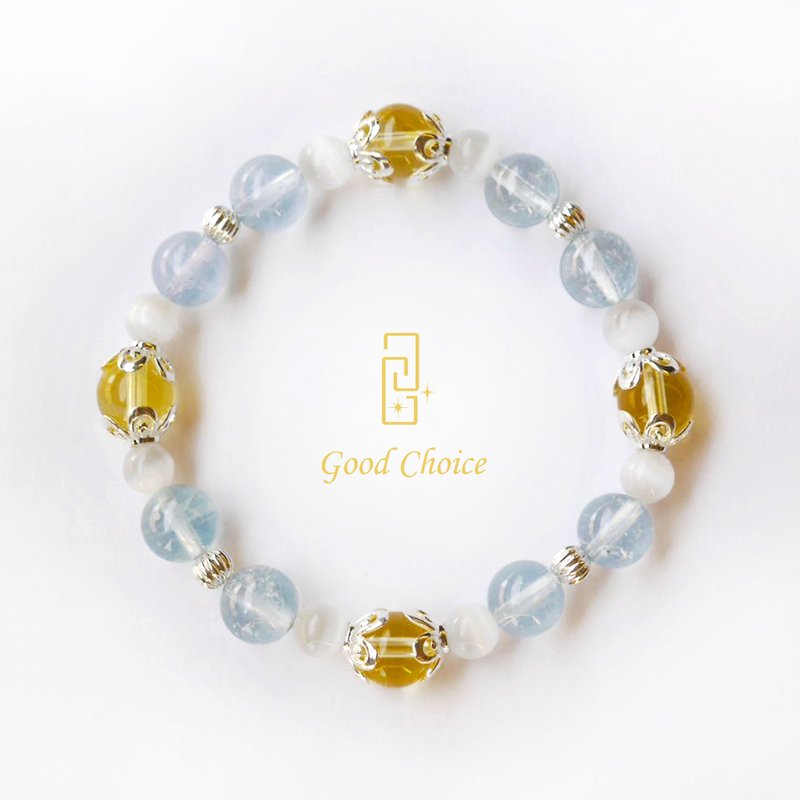 GoodChoice collaborates with Cinderella glass slipper crystal bracelet - สร้อยข้อมือ - เครื่องเพชรพลอย สีน้ำเงิน