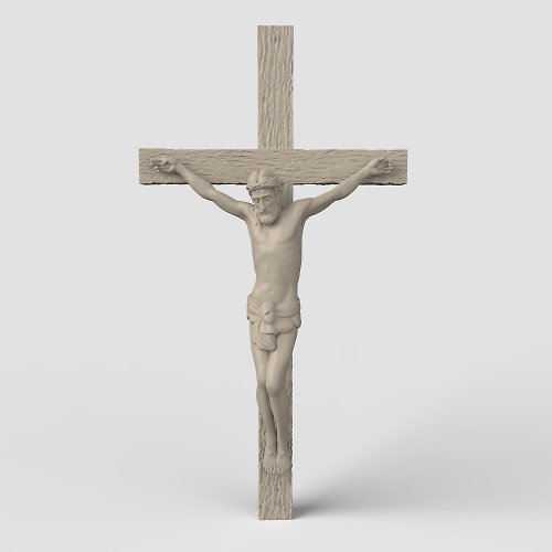 3DcncUNIQUE 三維模型STL數控銑床文件3dprintable天主教十字架套裝2