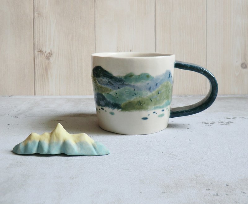 What you see is really a mountain coffee mug - แก้ว - เครื่องลายคราม ขาว