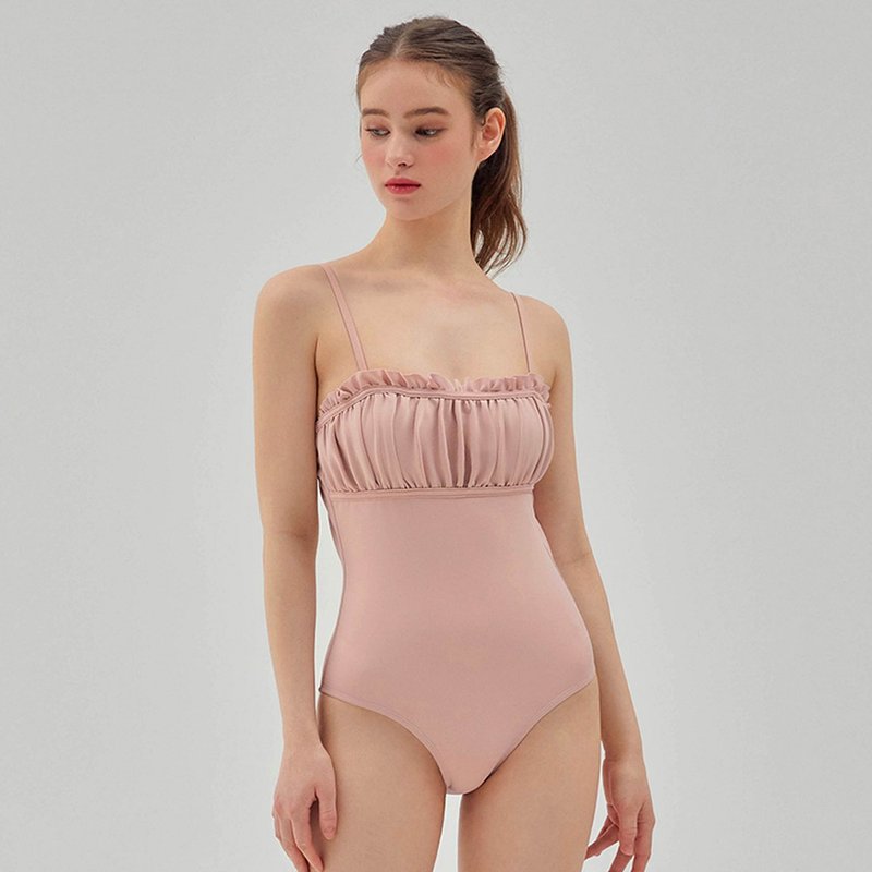 Alisa One Piece - Pale Pink - 女泳衣/比基尼 - 其他材質 粉紅色
