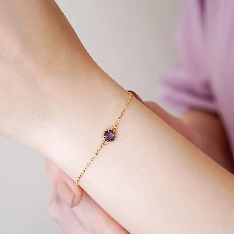 Fortune purple] bracelet - Bracelets - Gemstone 