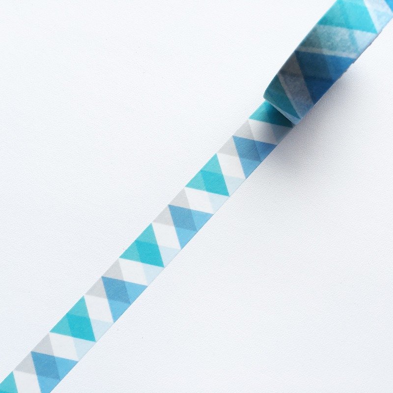 MTと紙テープの三角形[デコダイアモンド - ブルー（MT01D336）] 2016AW - マスキングテープ - 紙 ブルー