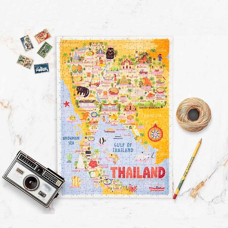Thailand Map Jigsaw Puzzle 300 pieces - Puzzles - Paper Multicolor