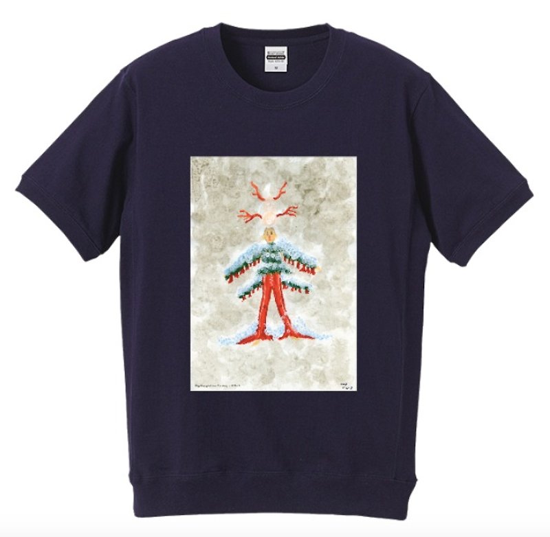 日本藝術家泉啓司 藝術T-shirt（男） - T 恤 - 棉．麻 