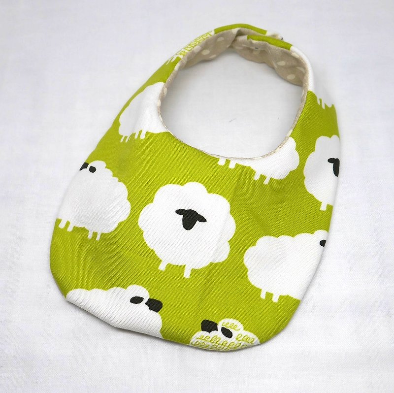 Japanese Handmade Baby Bib - ผ้ากันเปื้อน - ผ้าฝ้าย/ผ้าลินิน สีเขียว
