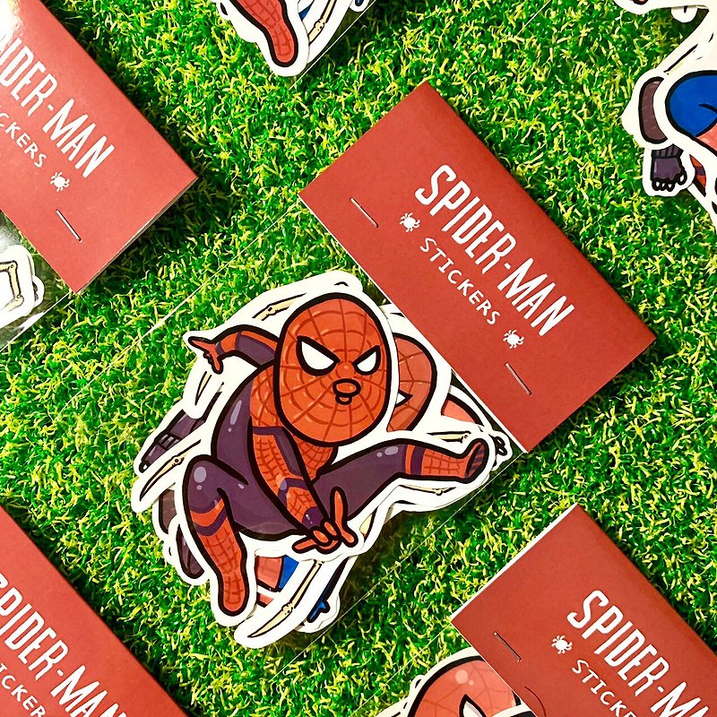 Spider-man sticker sticker pack five in limited edition - สติกเกอร์ - กระดาษ สีแดง