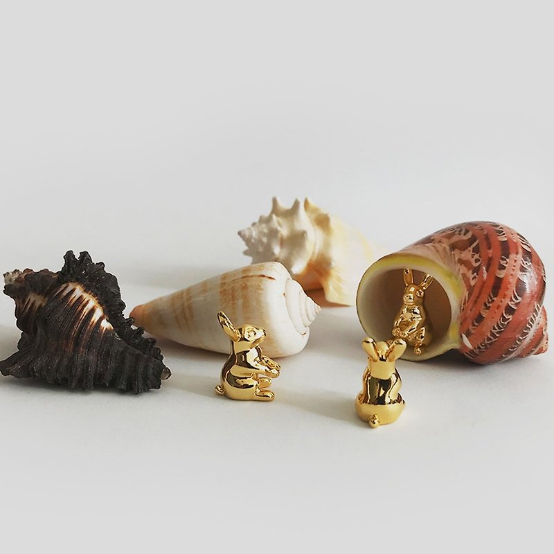 Brass Chinese Zodiac rabbit incense insert incense stand incense holder creative - น้ำหอม - ทองแดงทองเหลือง สีนำ้ตาล