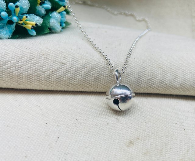 スターリングシルバーハンドメイドベルネックレスS1 - ショップ