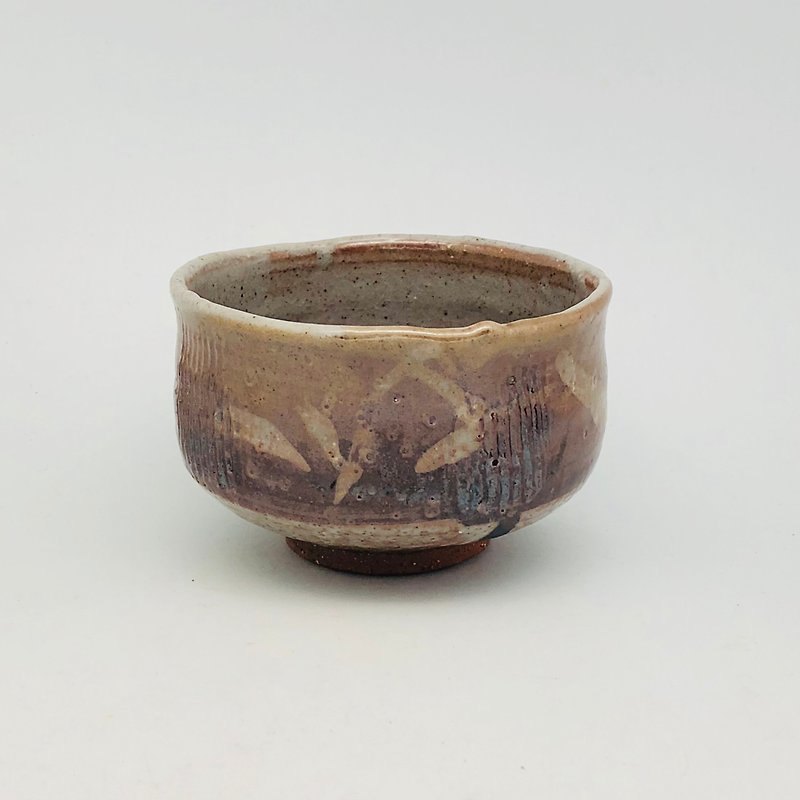 Painted Chino Tea Bowl - ถ้วย - ดินเผา สีนำ้ตาล