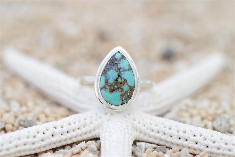 Turquoise Silver ring - General Rings - Stone Green
