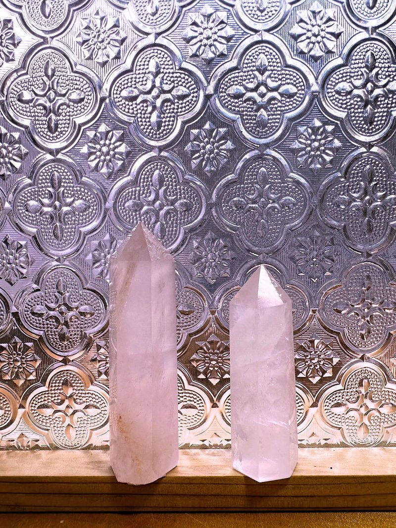 【Crystal Pillar】Madagascar Rose Quartz - Items for Display - Crystal 