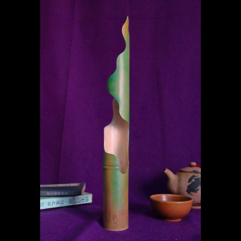 貂青竹-ゆっくりとした手作りのLED貴珠人文常夜灯 - 照明・ランプ - 竹製 グリーン