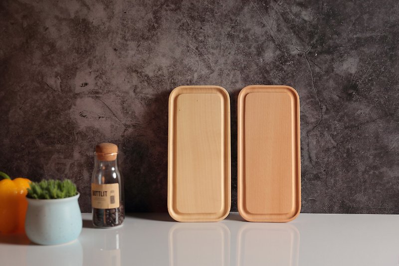 Simple Food Style Cutting Board Set S (Beech/Maple) - ถาดเสิร์ฟ - ไม้ 