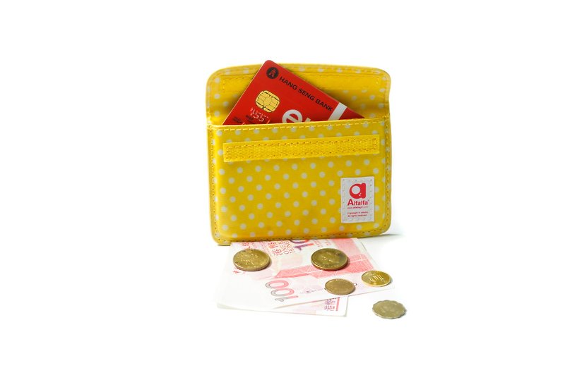 Mizutama pocket Card holder - Yellow  - ที่เก็บนามบัตร - พลาสติก สีเหลือง