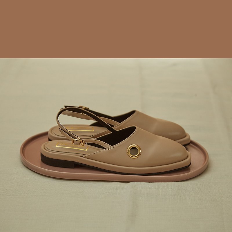 【Off-Season Sales】Coco Sandals - Beige - รองเท้าลำลองผู้หญิง - หนังเทียม 