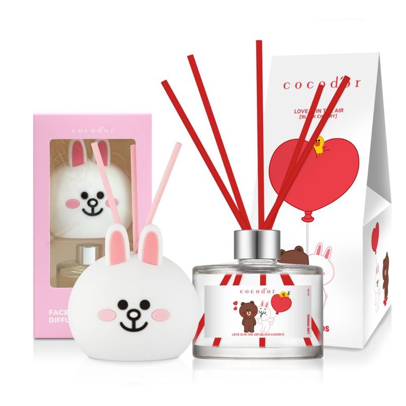 【獨家組合】cocodor-LINE FRIENDS造型擴香瓶50ml+擴香瓶200ml - 香氛/精油/擴香 - 玻璃 多色