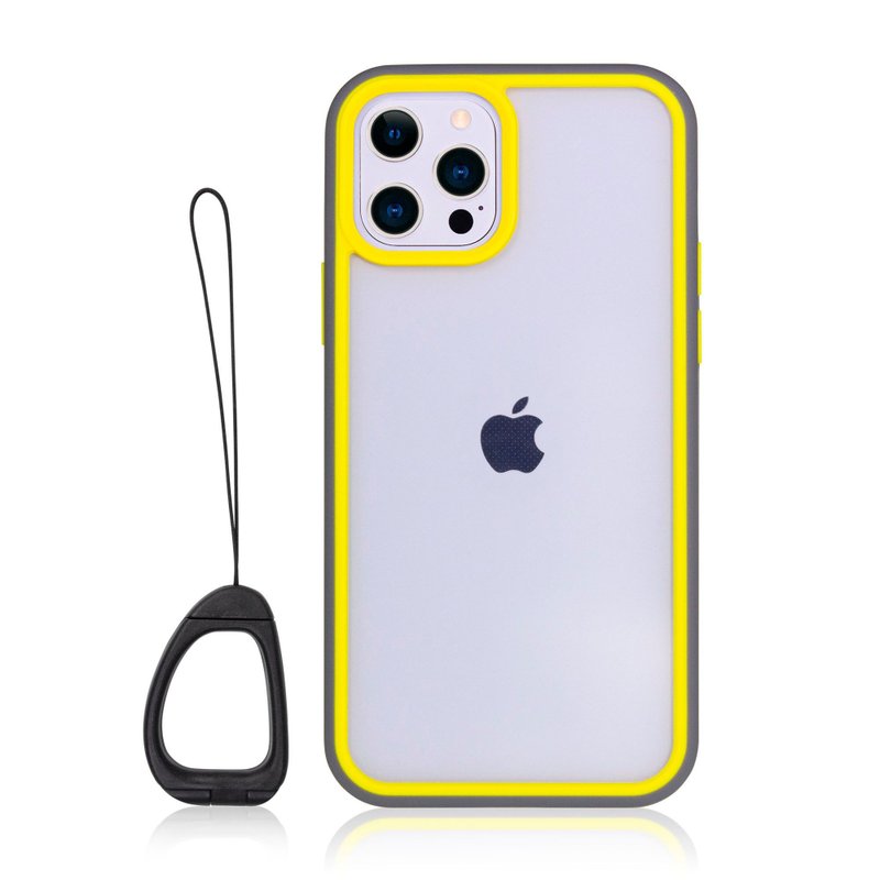 Torrii TORERO iPhone 12 Pro Max TPU 保護殼  (灰拼黃) - 手機殼/手機套 - 橡膠 灰色