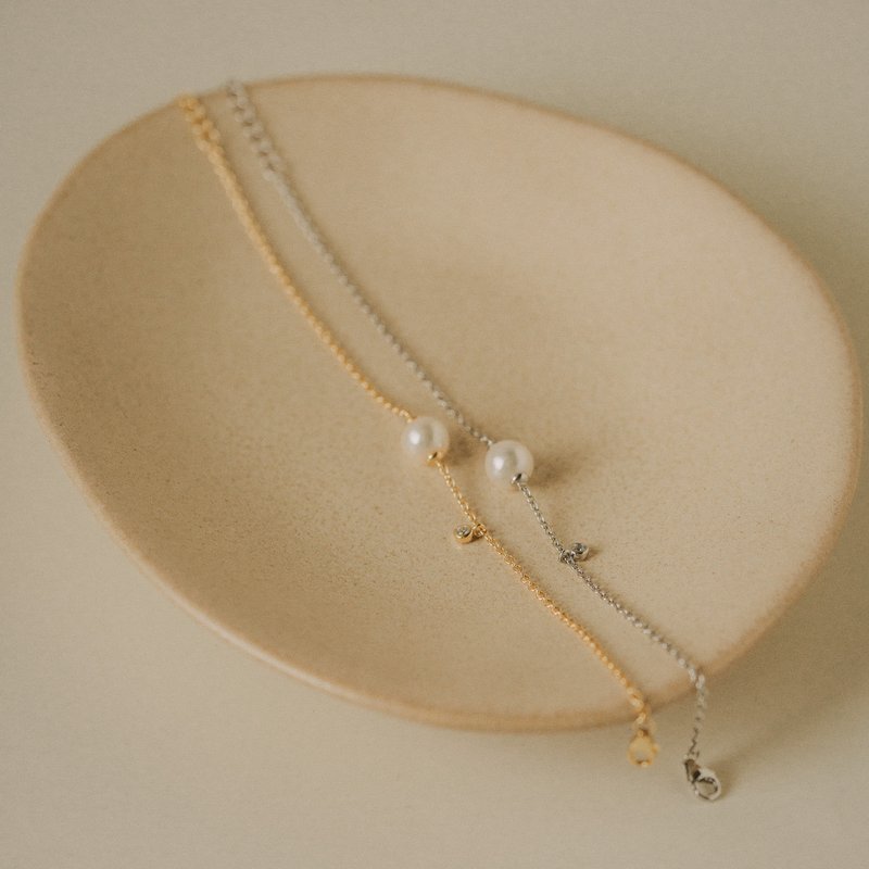 Mia_Akoya珍珠手鍊 - 手鍊/手環 - 珍珠 白色