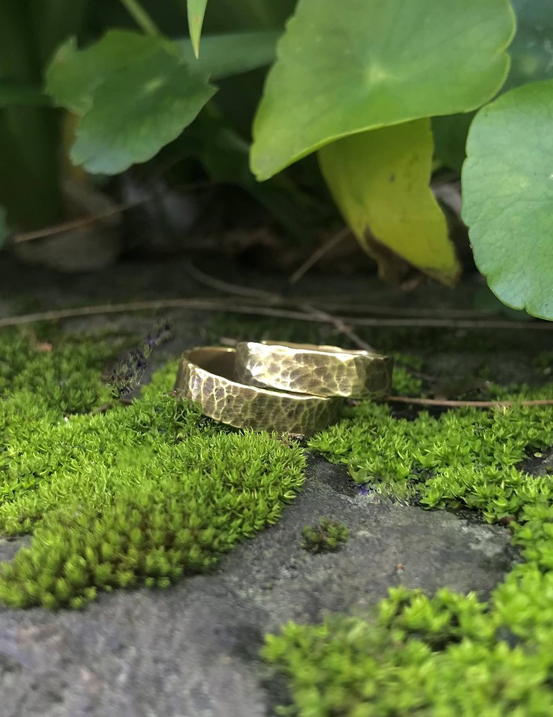 Hammer Eye Open Ring Brass Ring - General Rings - Copper & Brass 