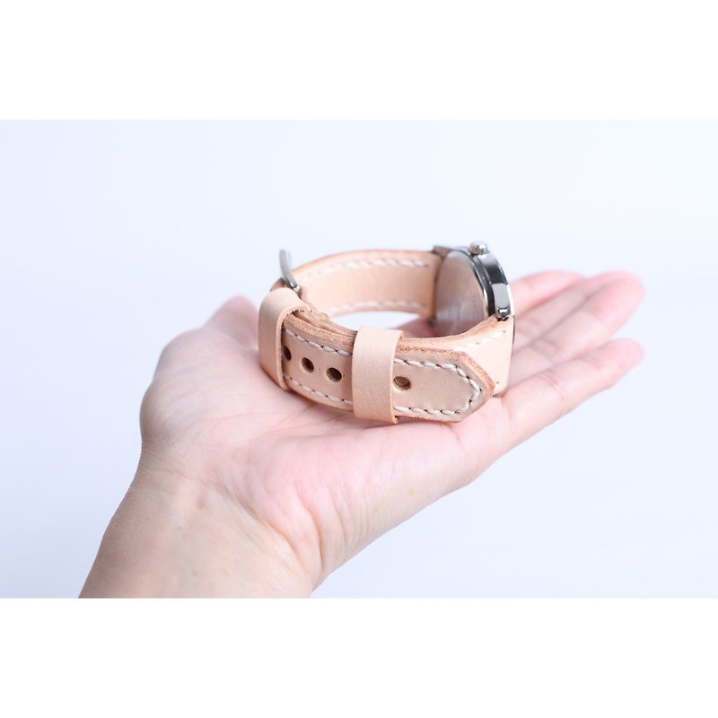 wristband. Watch strap (original leather) - Watchbands - Genuine Leather Khaki