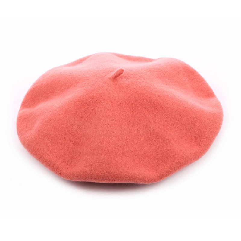 Spain ELOSEGUI female DAME beret EL_DAME19078 summer rose powder - หมวก - ขนแกะ 