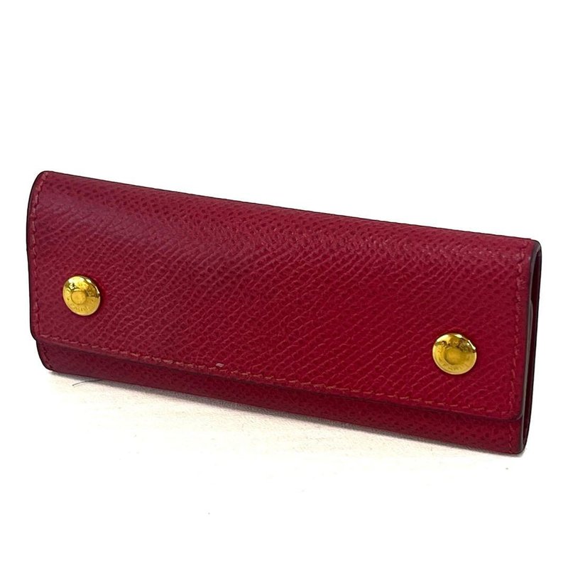 HERMES エルメス キーケース 4連 セリエ クシュベル レザー レッド系 ゴールド金具 Y刻印 - 鑰匙圈/鑰匙包 - 真皮 紅色