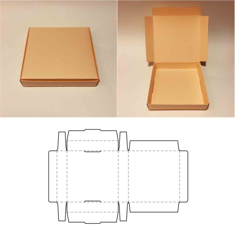 Pizza box template, pizza delivery box, pizza packaging box, pizza box svg, PDF - 圖文模板設計 - 其他材質 