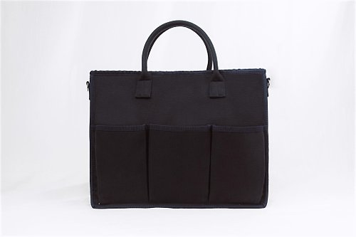 longlastingofficial If Not Now When Canvas Bag (Charcoal Black)