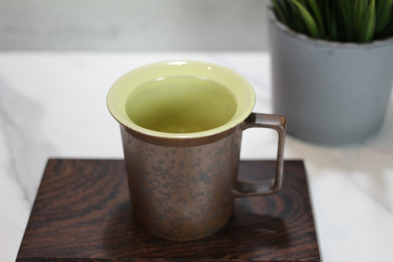 【送禮好物】240ml 雙色 方韻杯 自然釉文創 台灣鶯歌製 - 咖啡杯/馬克杯 - 瓷 
