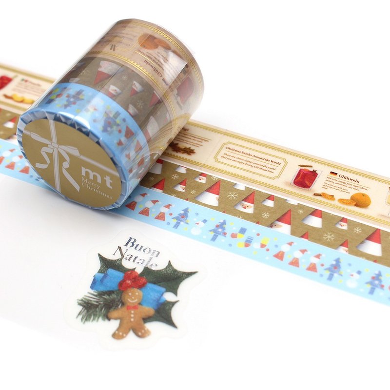 mt Christmas 聖誕和紙膠帶 / 2022限定 C款 (MTCMAS130) - 紙膠帶/和紙/PET - 紙 多色