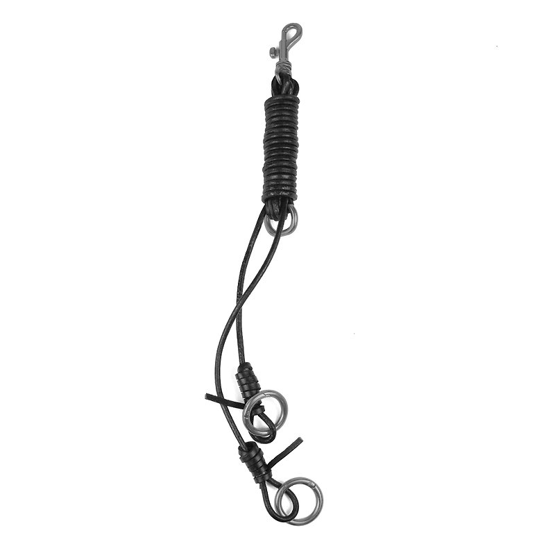 DTB Key Chain 手工皮繩編織吊飾鑰匙圈 - 鑰匙圈/鎖匙扣 - 真皮 
