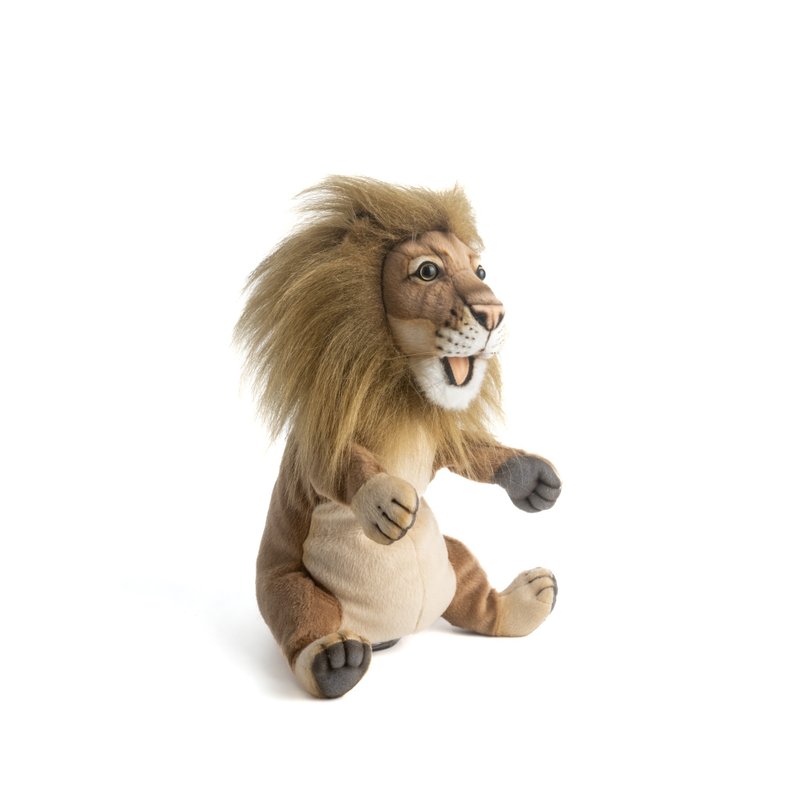 Hansa 8463-Lion hand puppet 28 cm long - Stuffed Dolls & Figurines - Eco-Friendly Materials Gold