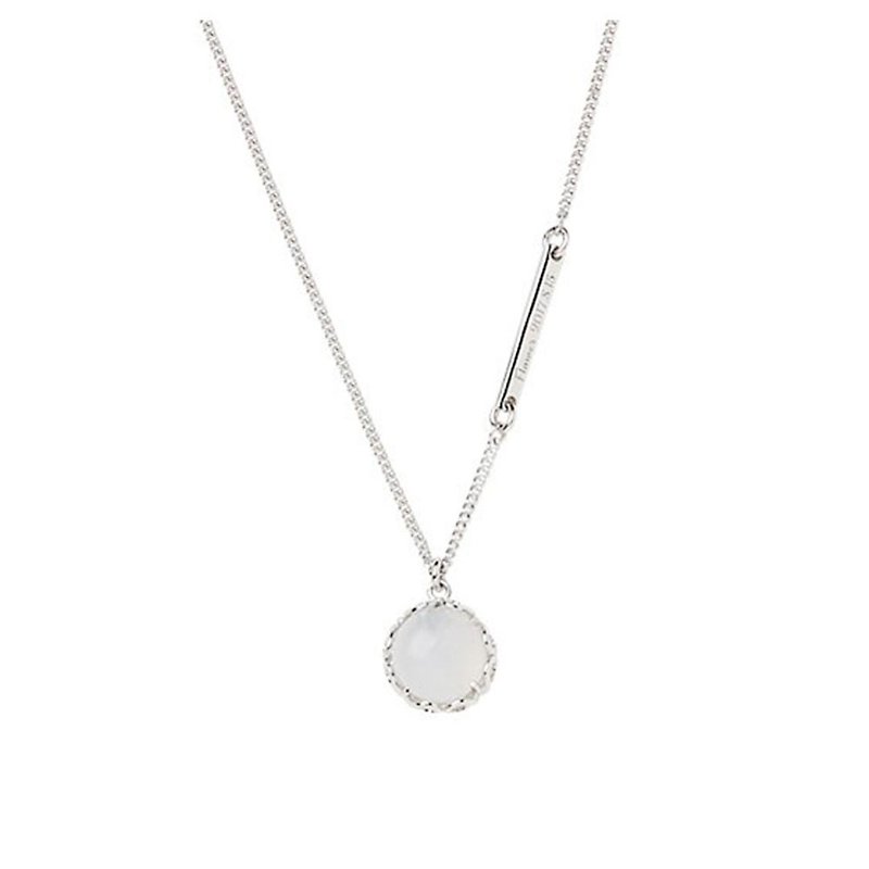 Ashes, Hair and Glass Commemorative Sterling Silver Waterdrop Bezel Setting Necklace - สร้อยคอ - เงินแท้ สีเงิน