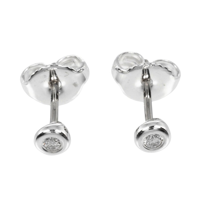 【日本直送】ティファニー TIFFANY&Co. バイザヤード ピアス シルバー925 ダイヤモンド 約0.9g【中古】Aランク - 耳環/耳夾/耳骨夾 - 銀 銀色