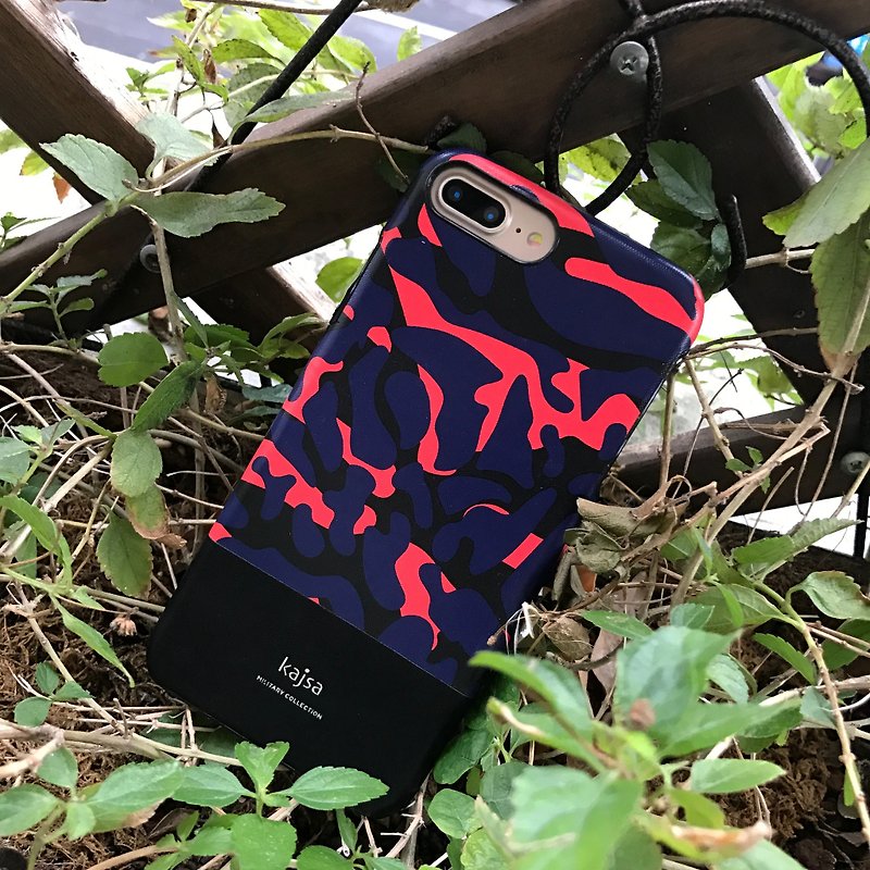 Camouflage Single Cover Mobile Phone Case Red/Purple - อื่นๆ - วัสดุกันนำ้ 