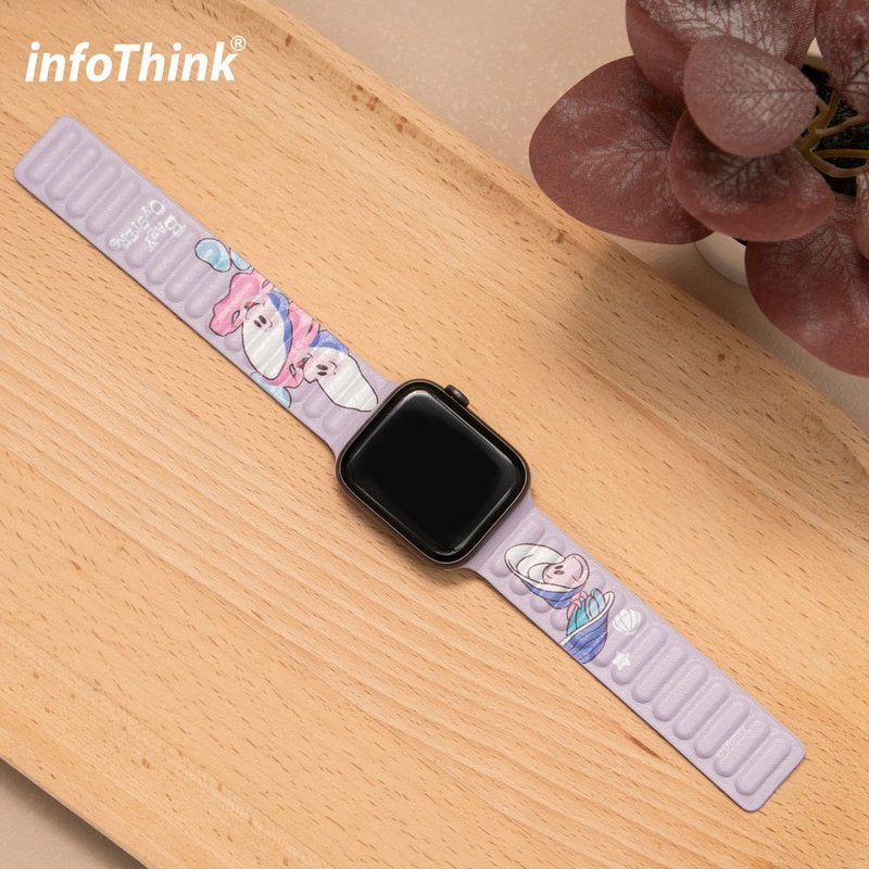 【新品上架】小牡蠣系列for Apple Watch 磁吸錶帶(紫) - 錶帶 - 其他材質 粉紅色