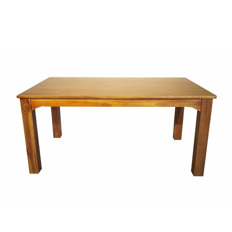 [Jidi City 100% Teak Furniture] KLF-03S3 Teak Elegant Design Dining Table - Dining Tables & Desks - Wood Brown