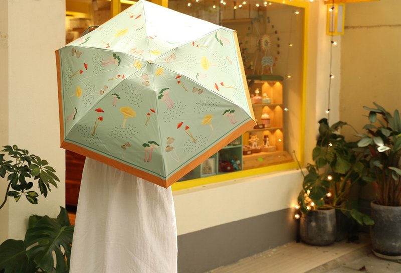 NoMatch printed UPF umbrella parasol - ร่ม - วัสดุกันนำ้ สีเขียว