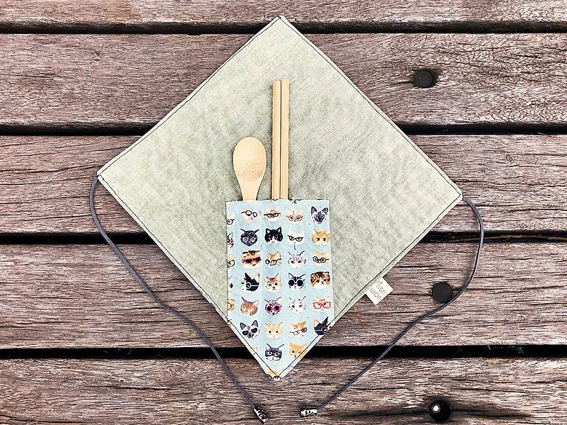 New Japanese style tableware set (with wooden tableware) -Xiaoxiaomei - Chopsticks - Cotton & Hemp 