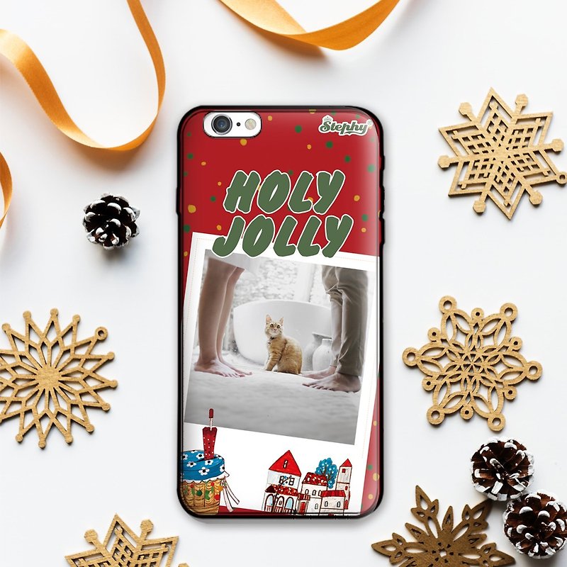 "Walk with you" Christmas custom phone case - เคส/ซองมือถือ - วัสดุอีโค 