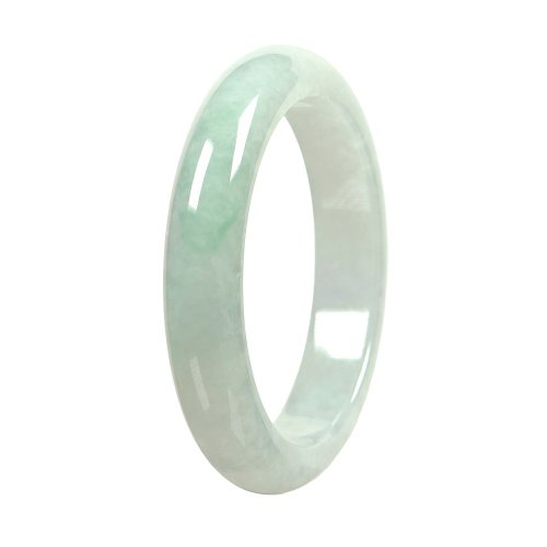 正佳珠寶 Gemsrich Jewelry 【正佳珠寶】翡翠 冰綠春帶彩 微紫飄綠 內徑55.1mm翡翠手鐲