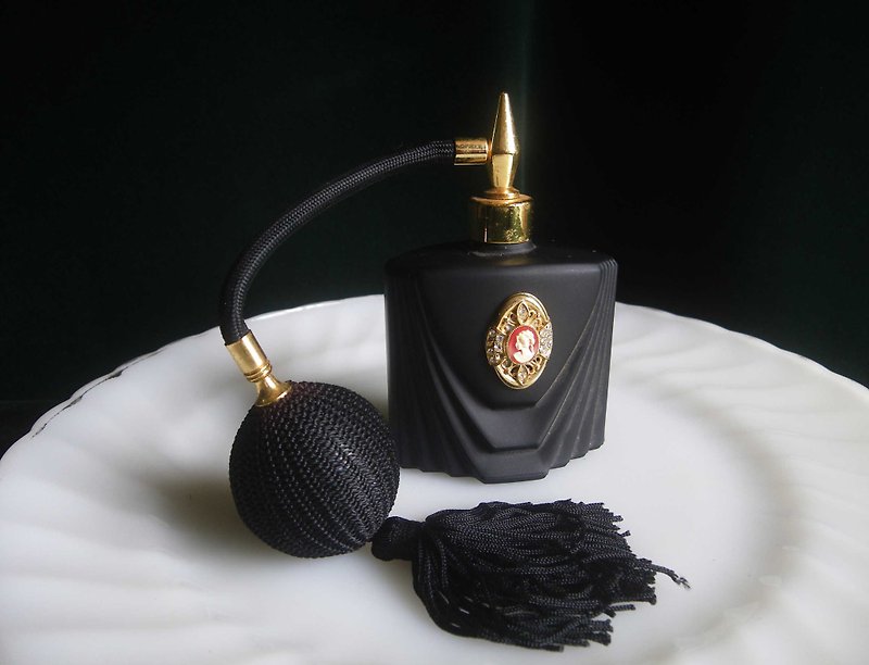 [OLD-TIME] Early American black glass perfume bottle - ของวางตกแต่ง - วัสดุอื่นๆ 