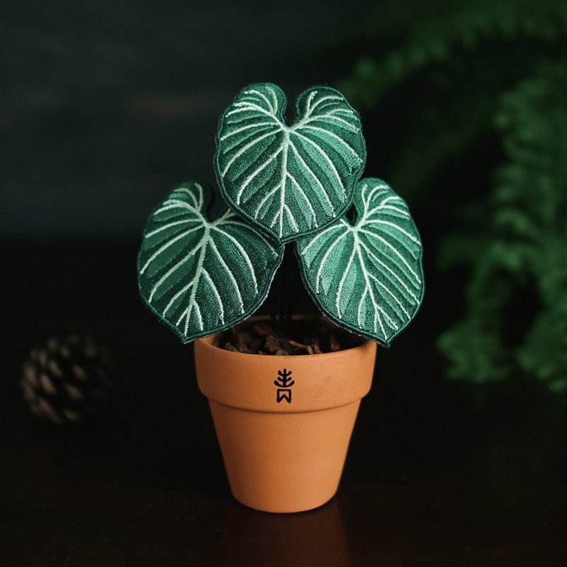 錦緞-刺繡盆栽-海外限定賣場 - 擺飾/家飾品 - 其他材質 綠色