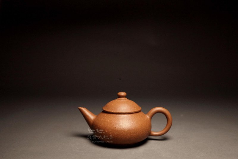 【鶯歌工藝製壺】龍山堂 鶯歌手拉胚 林冠憲 降坡泥 100cc Y39 - 茶壺/茶杯/茶具 - 陶 橘色