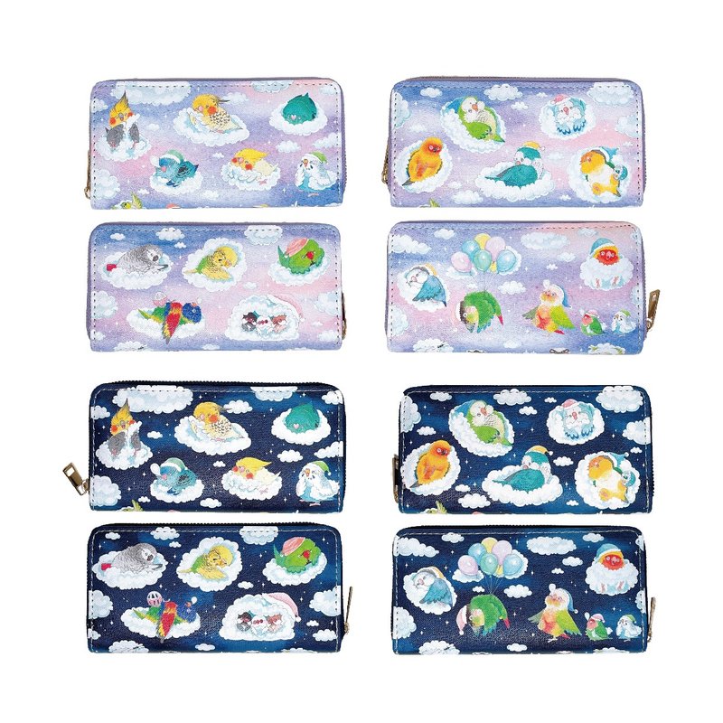 Rolia's handmade daydream series sleeping parrot bird long clip wallet wallet - Wallets - Faux Leather 