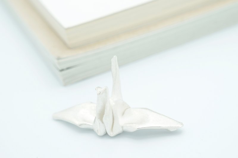 The Origami Crane silver 99.9 table decoration - Items for Display - Silver Silver