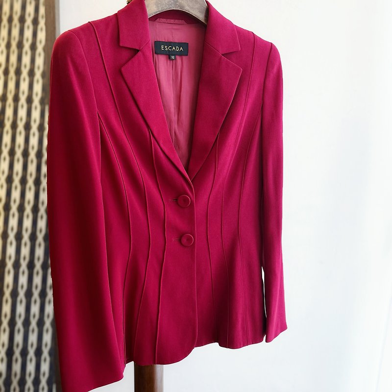 Escada blazer - เสื้อสูท/เสื้อคลุมยาว - ไฟเบอร์อื่นๆ สีแดง