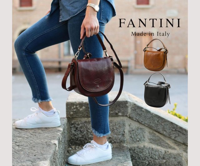 MATILDE レザークロスボディバッグ - ショップ fantini-tw ショルダーバッグ - Pinkoi