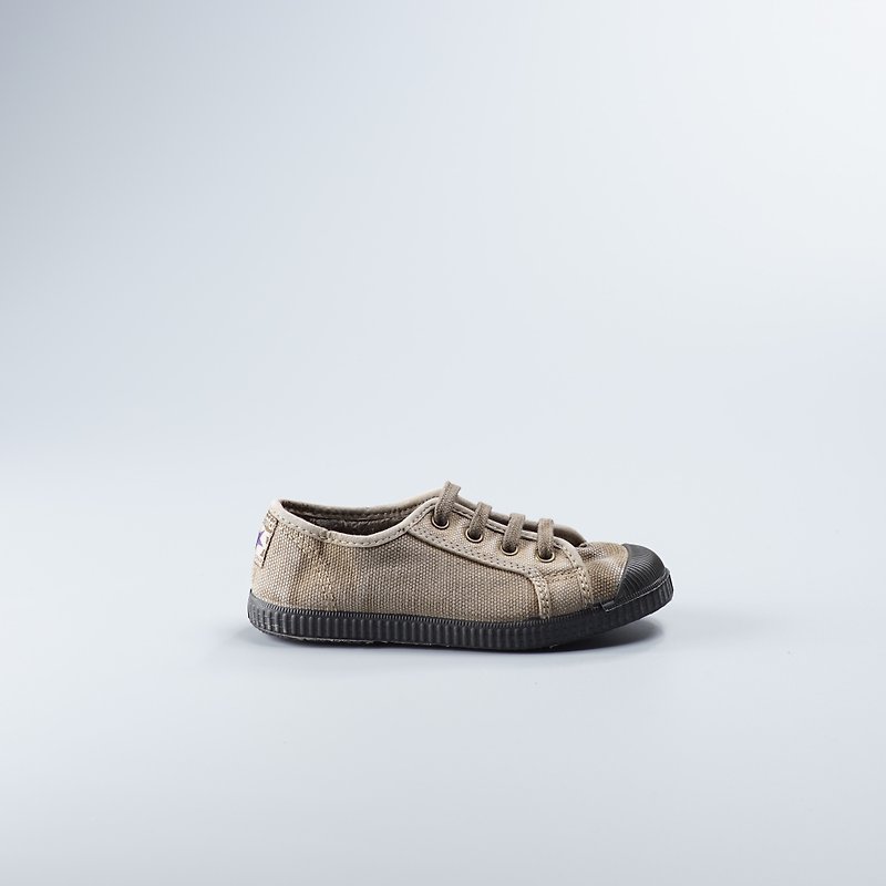 スペインのキャンバスの靴の冬のブラシラクダブラックヘッドの洗濯古い974777子供の靴のサイズ - キッズシューズ - コットン・麻 カーキ